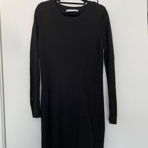 Excellent Condition Black Dress With Sexy Mesh Panels